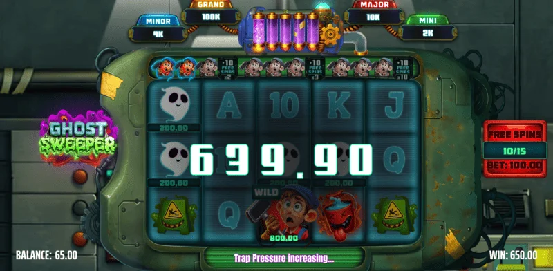Ghost Sweeper – liels laimests Free Spins sērijā ar reizinātāju